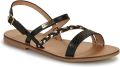 Les Tropeziennes Lederen sandalen van M.belarbi Batresse - Zwart