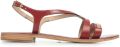 Les tropeziennes par M. Belarbi Leren sandalen van M.belarbi Hamoon - Rood
