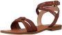 Les Tropeziennes Comfort Gesp Platte Sandalen Brown Dames - Thumbnail 3