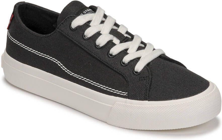 Levi's Plateausneakers DECON LACE S met contrastnaden vrijetijdsschoen lage schoen veterschoen