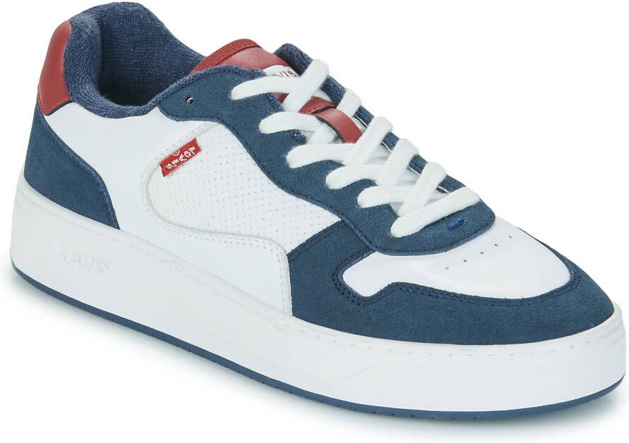 Levi's Sneakers Piper modieuze contrastafwerkingen vrijetijdsschoen lage schoen veterschoen