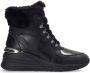 Liu Jo Alyssa 05 Mid Sneaker Leren Veterschoenen Black Dames - Thumbnail 2