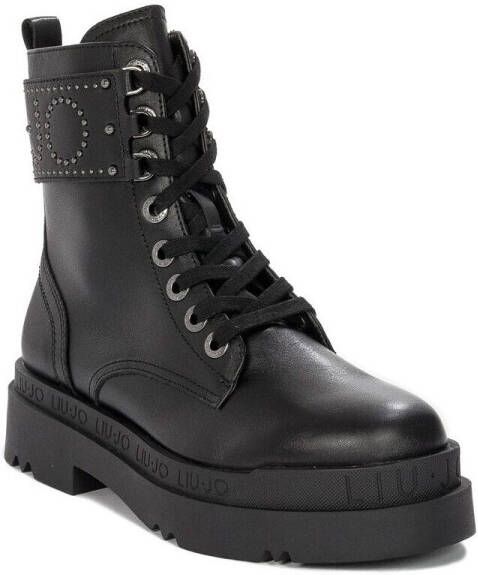 Liu Jo Zwarte platte schoenen met studs Black Dames - Foto 2