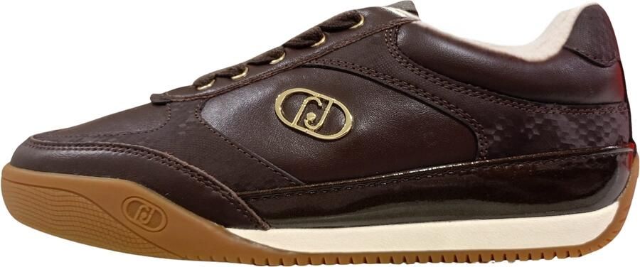 Liu Jo Lewis 01 leren sneakers bruin - Foto 4
