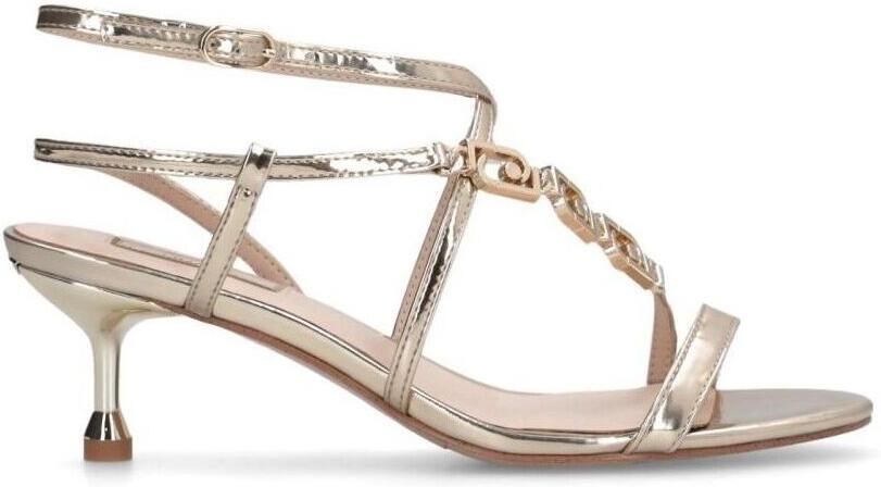 Liu Jo Sandalen met lage hak en logo met juwelen - Foto 3