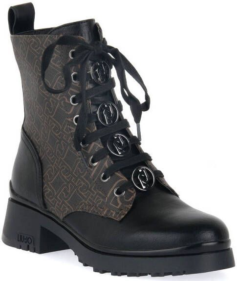 Liu Jo Nancy Hoge Laarzenjes met lage hak Black Dames - Foto 2