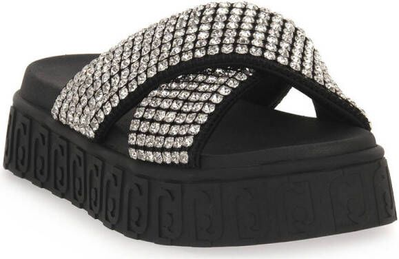 Liu Jo Zwarte Gekruiste Sandalen Mooie Stijl Black Dames - Foto 2