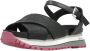 Liu Jo Platte Leren Sandalen Zwart Dames - Thumbnail 3