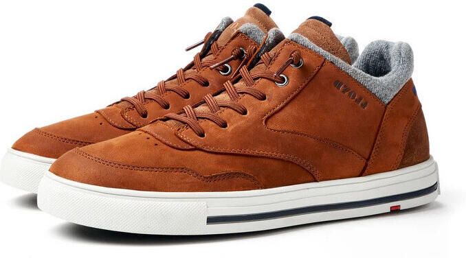 Lloyd Leren sneakers met labelprint model 'ELLISON'