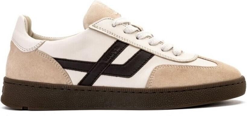 Lloyd Brava Warm Taupe Nude Sneakers Taupe Leer en Suede Dames Taupe - Foto 2