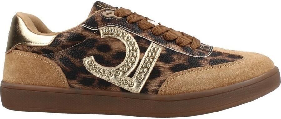 Lola Casademunt Lage Sneakers Animal-print Sneaker With Logo And Stud - Foto 2
