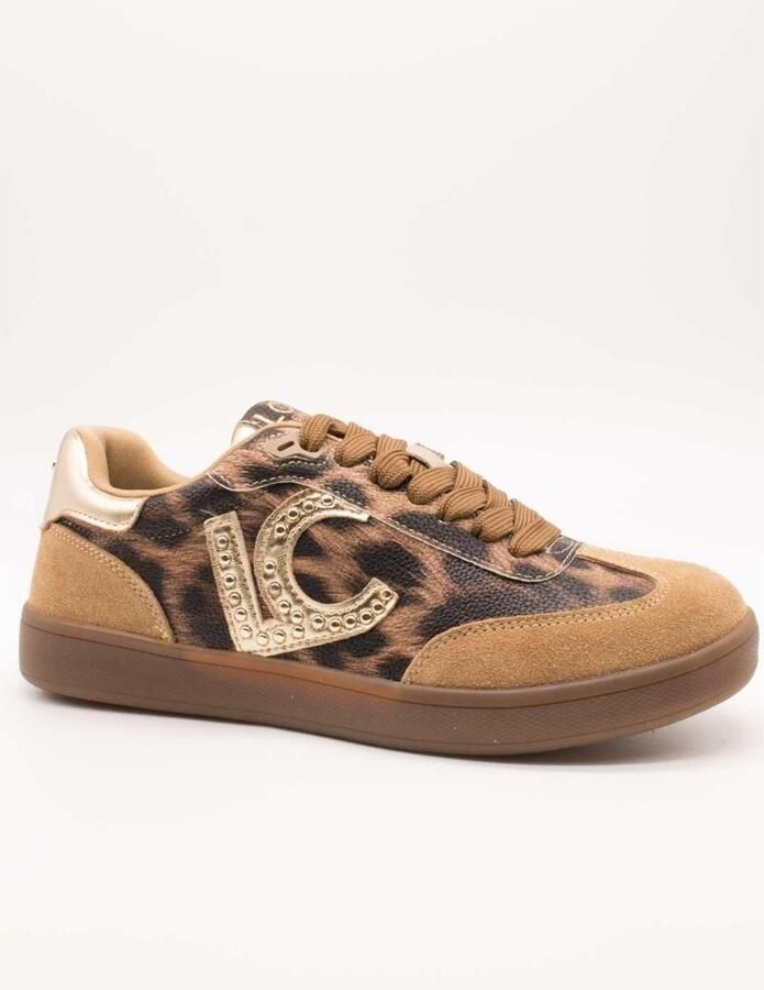 Lola Casademunt Lage Sneakers Animal-print Sneaker With Logo And Stud - Foto 3