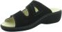 Longo 1006407 Dames Slippers Muiltjes Zwart - Thumbnail 2