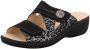 Longo 1006407 Dames Slippers Muiltjes Zwart - Thumbnail 3