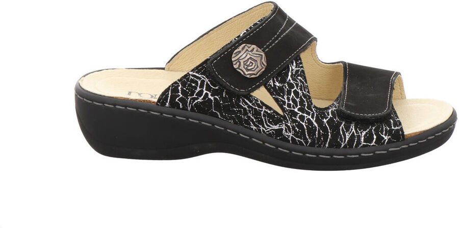 Longo 1006407 Dames Slippers Muiltjes Zwart