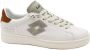 Lotto Gestreepte Handtekening Mode Sneakers White Heren - Thumbnail 2