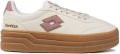 Lotto Plateausneakers met gepolsterde schachtkant - Wit