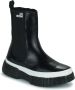 Love Moschino Regenlaarzen Sneakerd.gomma55 vit.nero nero-bian Zwart Dames - Thumbnail 2