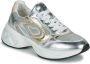 Love Moschino Crystal love chunky leren sneakers zilver goud beige - Thumbnail 2