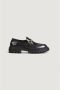 Love Moschino Zwarte Plain Moccasins met Rubberen Zool Black Dames - Thumbnail 3