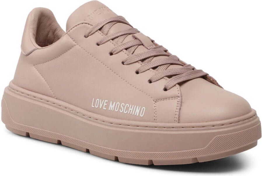 Love Moschino Dames Leren Sneakers Stijl Ja15304G1Gia0 Blauw Dames - Foto 3