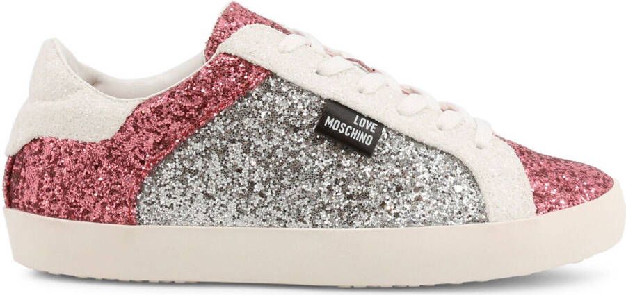 Love Moschino Glitter Platform Sneakers Lente Zomer Collectie Blue Dames - Foto 3