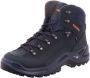 Lowa Renegade GTX Mid leren wandelschoenen donkerblauw oranje - Thumbnail 2