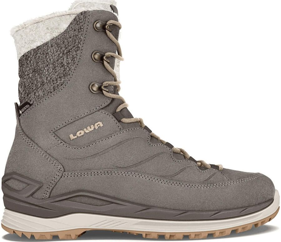 LOWA Snowboots 'Schnürstiefel Damen 420417 9514 Echtleder in beige' beige