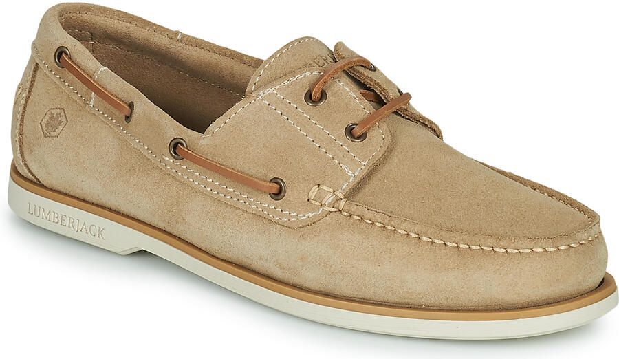 Lumberjack Comfortabele Leren Wandelschoen Beige Heren - Foto 3