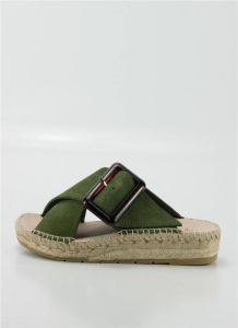 Macarena Espadrilles Alpargatas en color verde para señora