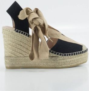 Macarena Espadrilles Alpargatas en color negro para señora