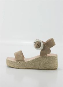Macarena Espadrilles Alpargatas en color taupe para señora