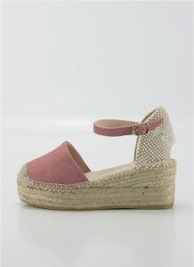 Macarena Espadrilles Alpargatas en color rosa para señora