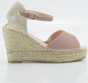 Macarena Espadrilles Alpargatas en color rosa para señora