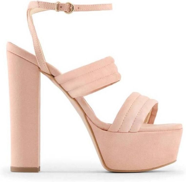 Made in Italia Luxe Velvet Wraparound Strap Sandalen Pink Dames - Foto 5