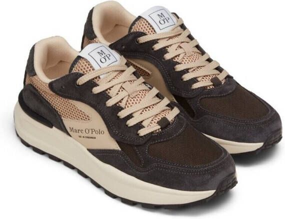 Marc O'Polo Lage sneakers van rundersuède