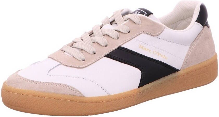 Marc O'Polo Lage sneakers van hoogwaardig rundleer gecombineerd met suède
