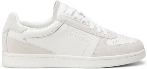 Marc O'Polo Lage sneaker in retrostijl van hoogwaardig rundleer