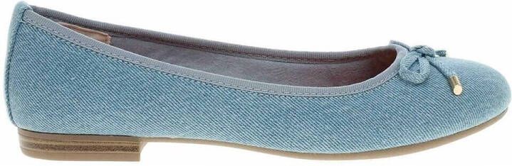 Marco Tozzi MT Vegan Soft Lining + Feel Me insole Dames Ballerina's LIGHT BLUE JEANS - Foto 4