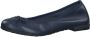 Marco Tozzi premio Leather Insole Leather + Feel Me Dames Ballerina's NAVY - Thumbnail 2