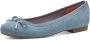 Marco Tozzi MT Vegan Soft Lining + Feel Me insole Dames Ballerina's LIGHT BLUE JEANS - Thumbnail 2