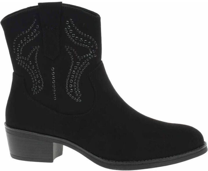 Marco Tozzi Cowboylaarzen zwart Textiel Dames - Foto 3