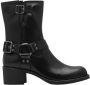 Marco Tozzi Bikerboots BROTI blokhak gespen laarzen enkellaars met glanzende studs - Thumbnail 2