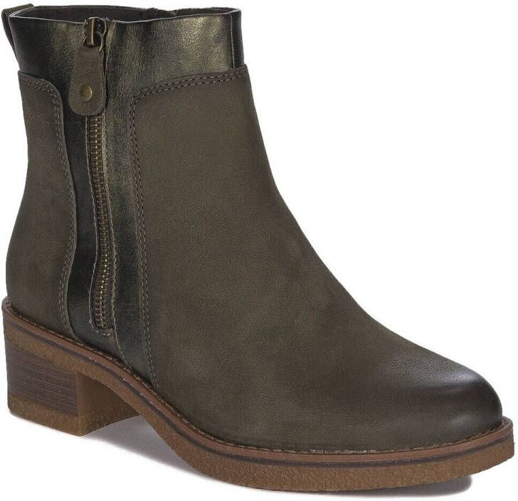 Marco Tozzi Dames Enkellaars -25064-726 Kakigroen - Foto 2