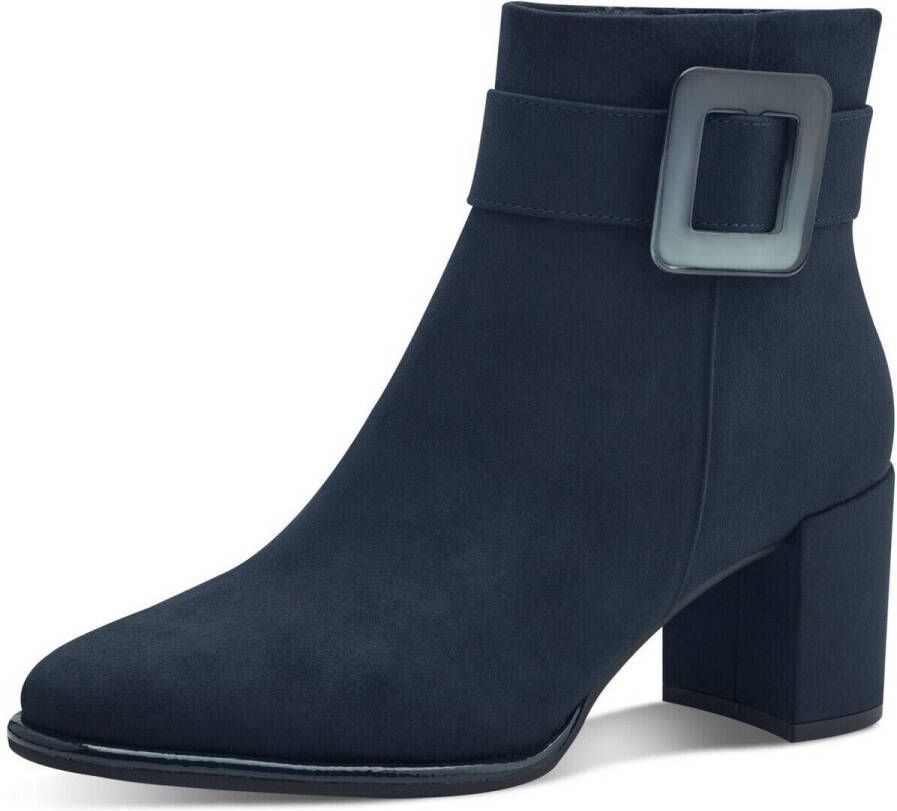 Marco Tozzi Laarsjes blokhak enkellaarsjes met modieuze siergesp - Foto 3