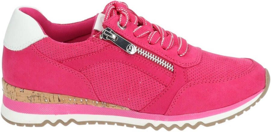 Marco Tozzi Sneakers met sleehak vrijetijdsschoen lage schoen veterschoen in vegan uitvoering - Foto 7