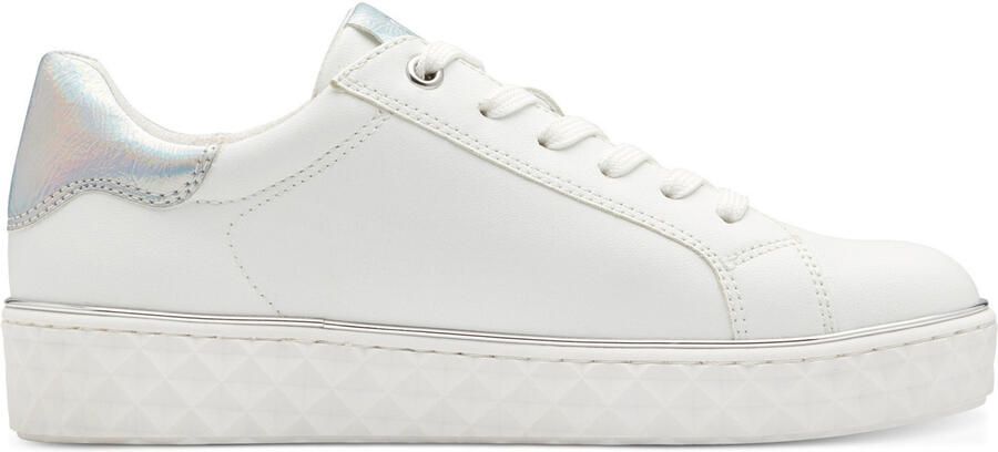 Marco Tozzi Plateausneakers met mooie metallic-details vrijetijdsschoen lage schoen veterschoen - Foto 4