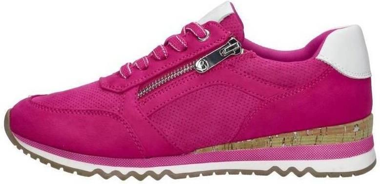 Marco Tozzi Sneakers met sleehak vrijetijdsschoen lage schoen veterschoen in vegan uitvoering - Foto 7