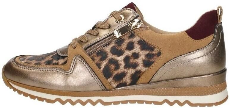Marco Tozzi Leopard Sneakers beige Textiel Dames - Foto 5