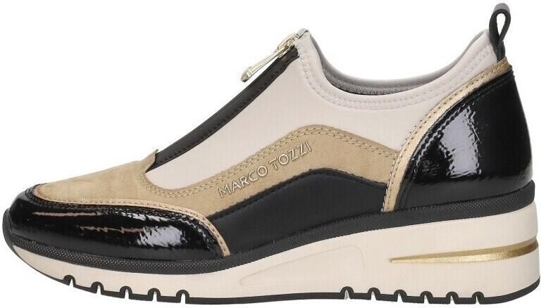 Marco Tozzi Slip-on sneakers sleehak halfhoge schoen vrijetijdsschoen met voorste ritssluiting - Foto 3